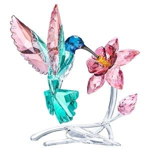Swarovski crystal hummingbird